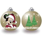 Boules de sapin de nol - arditex - mickey - lot de 10 -  6 cm - dcoration en plastique
