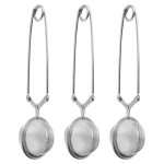 Boule � th� infuseur 3 pi�ces acier inoxydable clapet passette filtre th� poign�e tasse �pices amateur ...