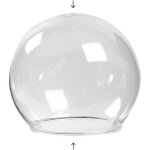Boule de verre transparente avec un un petit trou sur le haut pour suspendre peut être utilisé pour des ... Boule de verre transparente avec un un petit trou sur le haut pour suspendre peut être utilisé pour des ...