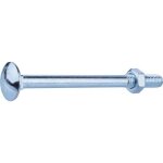 Boite 25 boulon japy � 8 x 100 mm t�te ronde collet carr� trcc acier zingu� fixpro