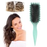 Brosse � boucles - bounce curl - brosse coiffante - poils doux - ergonomique - vert