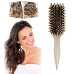 Brosse � boucles - bounce curl - brosse coiffante - poils doux - ergonomique - blanc
