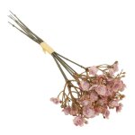 Bouquet 6 tiges gypsophile artificiel 24cm lilas violet lilas lavande parme prune