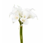 Bouquet de 8 arums artificiels blanc h36cm - atmosphera createur dinterieur