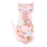 Bouquet de ballons chat rose 140 x 83 cm - rose