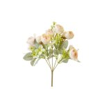 Bouquet compos� fleurs artificiel 35cm rose clair