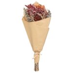 Bouquet de fleurs sches carmen 50cm rose