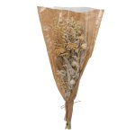 Bouquet mlange fleurs sches 60cm blanc