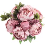 Bouquet de pivoines artificielles vintage en soie pour dcoration de mariage maison table cuisine couleur ...