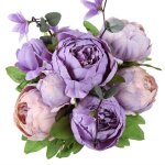 Bouquet de pivoines artificielles vintage en soie pour dcoration de mariage maison table jardin (nouveau ...