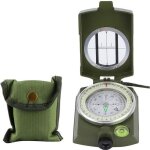 Boussole de navigation - marque - camping professionnel - randonne en plein air - vert