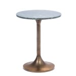 Bout de canap� marbre vert 40 cm - amadeus