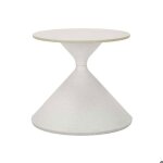 Bout de canap� en m�tal et c�ramique 42 x 40 cm