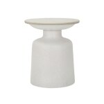 Bout de canap� en m�tal et c�ramique fush 40 x 47 cm