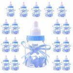 Bouteille bonbonni�re bapt�me bleu 18 pcs 4x4x9cm bebe garcon baby shower naissance f�te d�coration cadeau ...