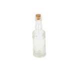 Bouteille bouchon de liege 3. 5x12cm transparent