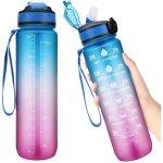 Bouteille deau de sport - non sp�cifi� - 1 l - �tanche - sans bpa - marquage de lheure