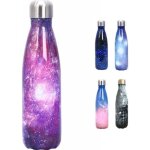 Bouteille deau isotherme en acier inoxydable gourde sport 500ml galaxie c: violet