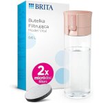 Bouteille filtrante brita - vital - abricot - 2 filtres microdisc - 600 ml