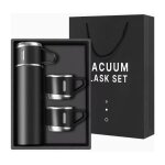 Bouteille isotherme en acier inoxydable thermo 500 ml / 169 oz avec tasse int�gr�e pour caf� boissons ...