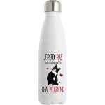 Bouteille isotherme - personnalise - acier inoxydable - 500 ml - design moderne - mixte