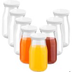 Bouteilles � liqueur r�utilisables en verre transparent - avec couvercle 150 ml - pour boissons maison ...