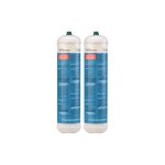 Lot de 2 bouteilles oxygne jetable 110 bar connexion m10 soudure bi - gaz 110 litres kemper
