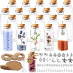 Bouteilles en verre 30 ml avec bouchon li�ge - lot de 20 pour drag�es mariage f�te �pices cuisine et ...