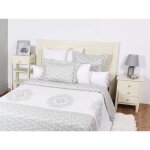 Boutis - bouti serena couvre - lit dania microfibre gris mariage 235 x 200 3