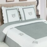 Boutis peaceland gris 230x250 + 2 taies
