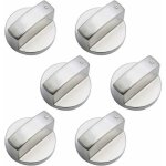 Boutons de commande pour cuisini�re � gaz - pzcc - universels - m�tal - alliage de zinc - finition bross�e ...