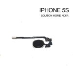 Bouton home + nappe complet iphone 5s couleur noir