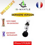 Bouton home universel fonction retour (derniere version yf) iphone 7 8 plus noir