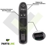 Bouton de lève vitre commande de rétroviseurs Électriques avant gauche compatible avec c3 picasso 207 ... Bouton de lève vitre commande de rétroviseurs Électriques avant gauche compatible avec c3 picasso 207 ...