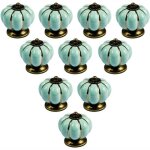 Boutons de meuble en céramique vintage - folaya - lot de 10 - blanc - vieilli Boutons de meuble en céramique vintage - folaya - lot de 10 - blanc - vieilli
