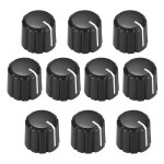 Bouton de potentiom�tre - vocoste - type d - 10 pi�ces - noir - contr�le volume guitare