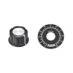 Bouton de potentiom�tre vocoste bouton potentiom�tre rotatif 6mm insert jambe 40mm 0 - 100 double face ...