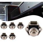 Bouton poussoir camping car - loquet serrure bouton fermeture porte placard pour rv caravane de moteur ...