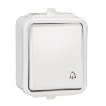 Bouton - poussoir - schneider electric - wnt101c01 - tanche ip44 - blanc - 10 ax  250v ca