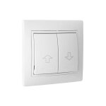 Bouton poussoir volets roulants - generique - erp20u - blanc - 10 a - a encastrer - filaire