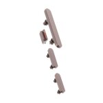 Bouton power volume et silencieux - iphone 13 / 13 mini - rose - haute qualit� - remplacement facile ...