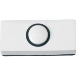 Bouton de sonnette plastique non clair - heidemann - 1 range - blanc - utilitaire