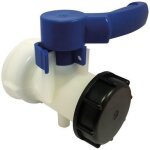 Boutte vanne en plastique - cuve 1000 l - Ø60 Boutte vanne en plastique - cuve 1000 l - Ø60