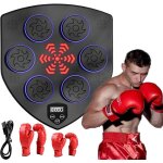 Boxe musicale avec �clairages led 2 paires de gants �cran num�rique intelligent - 9 vitesses 10 modes ...
