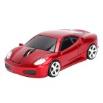 Boy souris sans fil creative 2. 4g 1200dpi modle de voiture ferrari - rouge