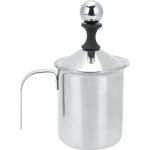 Boyou 400 ml mousseur À lait en acier inoxydable latte de mousseur À café mousseur double lait manuel ... Boyou 400 ml mousseur À lait en acier inoxydable latte de mousseur À café mousseur double lait manuel ...