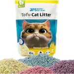 Bps bps - 15455 liti�re de tofu pour chats sans poussi�re facile � agglom�rer contr�le les odeurs se ...