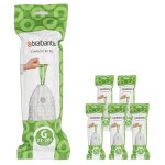 Brabantia 6 rouleaux de 20 sacs poubelle perfectfit code g 23 - 30l - blanc Brabantia 6 rouleaux de 20 sacs poubelle perfectfit code g 23 - 30l - blanc