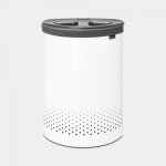Corbeille à linge - brabantia - selector - 55 litres - blanc - couvercle quick - drop Corbeille à linge - brabantia - selector - 55 litres - blanc - couvercle quick - drop