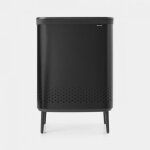 Brabantia corbeille � linge bo hi 2 x 45 litres - noir